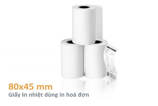 Giấy in nhiệt K80 x 45mm (nhỏ)