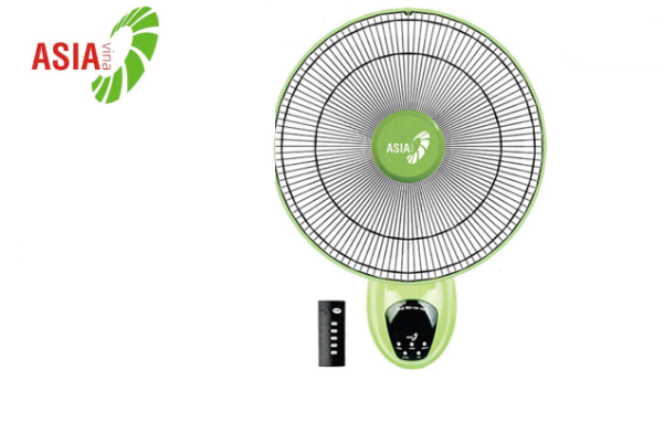 Quạt treo tường 16" Remote ASIA VY377292 (Xanh chuối)